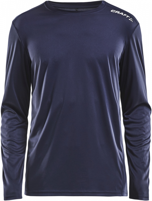 Craft - Rush Langærmet T-Shirt Junior - Navy blå & hvid
